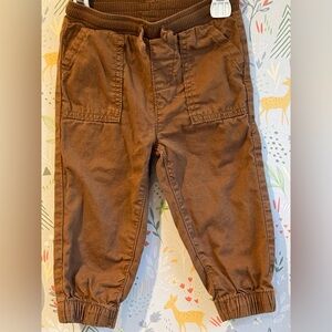 Jumping Beans 18 Months Brown Utility Style Jogger Pant w/ Pockets Baby Toddler